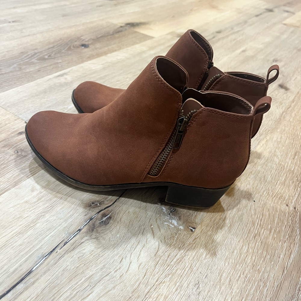 Brown booties